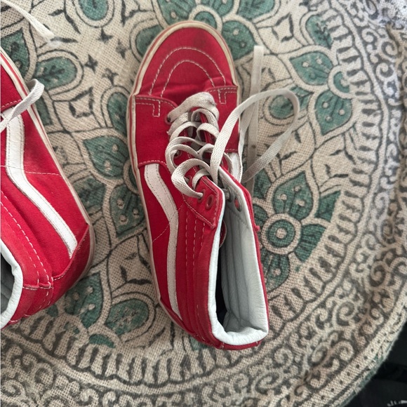 Vans Red High-Top Sneakers - Picture 3 of 4
